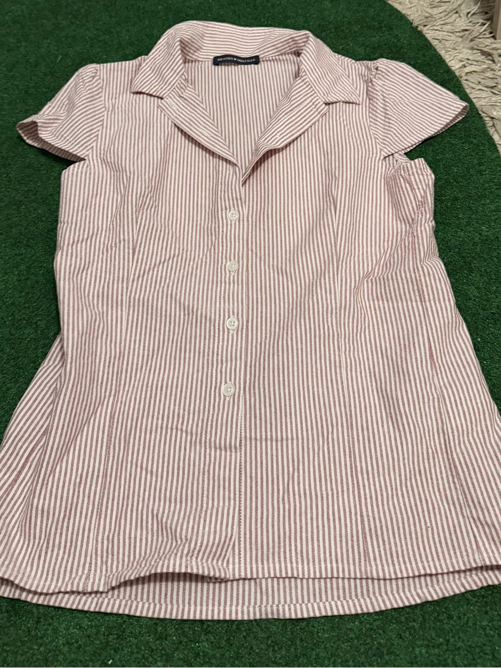 red white striped brandy melville top